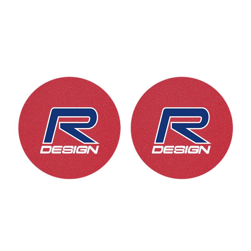 2Pcs Suede Car Coaster Mat Anti-slip Water Cup Pad For Volvo Rdesign XC90 V90 V60 XC60 XC40 V40 EC40 EX40 S60 S90 S80 V70 EX90