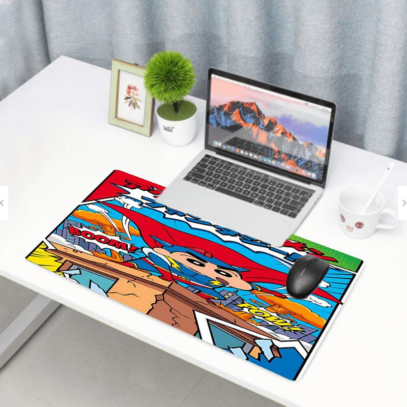 Crayon Shin Baskılı Mouse Pad, Kaymaz Masaüstü klavye Matı, PC Dizüstü Oyun Çalışma Günlük Kullanım için, Havalı Festival Sürpriz Hediye