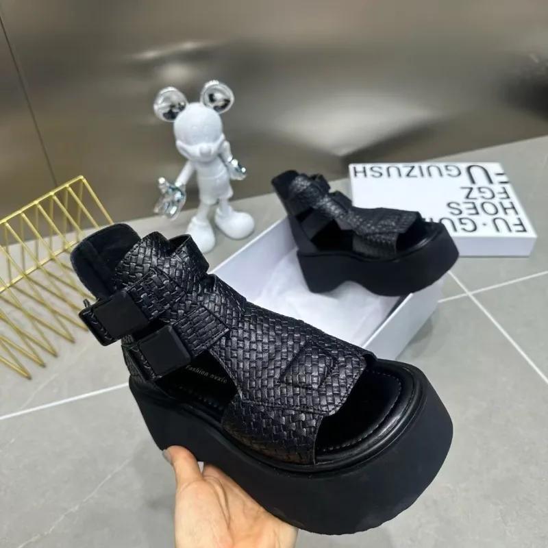 Fashion Women's Sandals Summer Breathable Beach Shoes for Women Fashion Non-slip Wedge Platforms Sandals Brand Hot Selling Women's Shoes