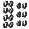 Black Viking Thors Hammer Earrings for Men Boys, Waterproof Stainless Steel Hoop Huggie Earring Jewelry, brincos masculinos