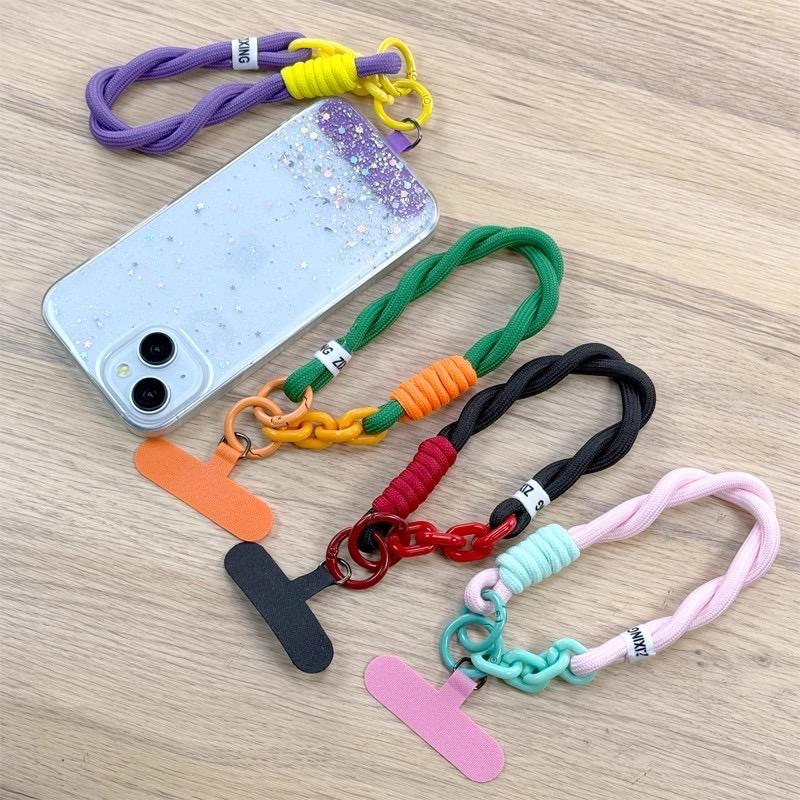Handwoven Adjustable Mobile Phone Universal Lanyard Wrist Strap Outdoor Sports Convenient Safety Anti-drop Rope