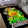 Zombie-Pflanzen Party-Thema Anti-Rutsch-Teppiche - Polyester Heimdekoration, Geeignet für Schlafzimmer, Wohnzimmer, Eingangsbereiche, Studios und Dekorationen