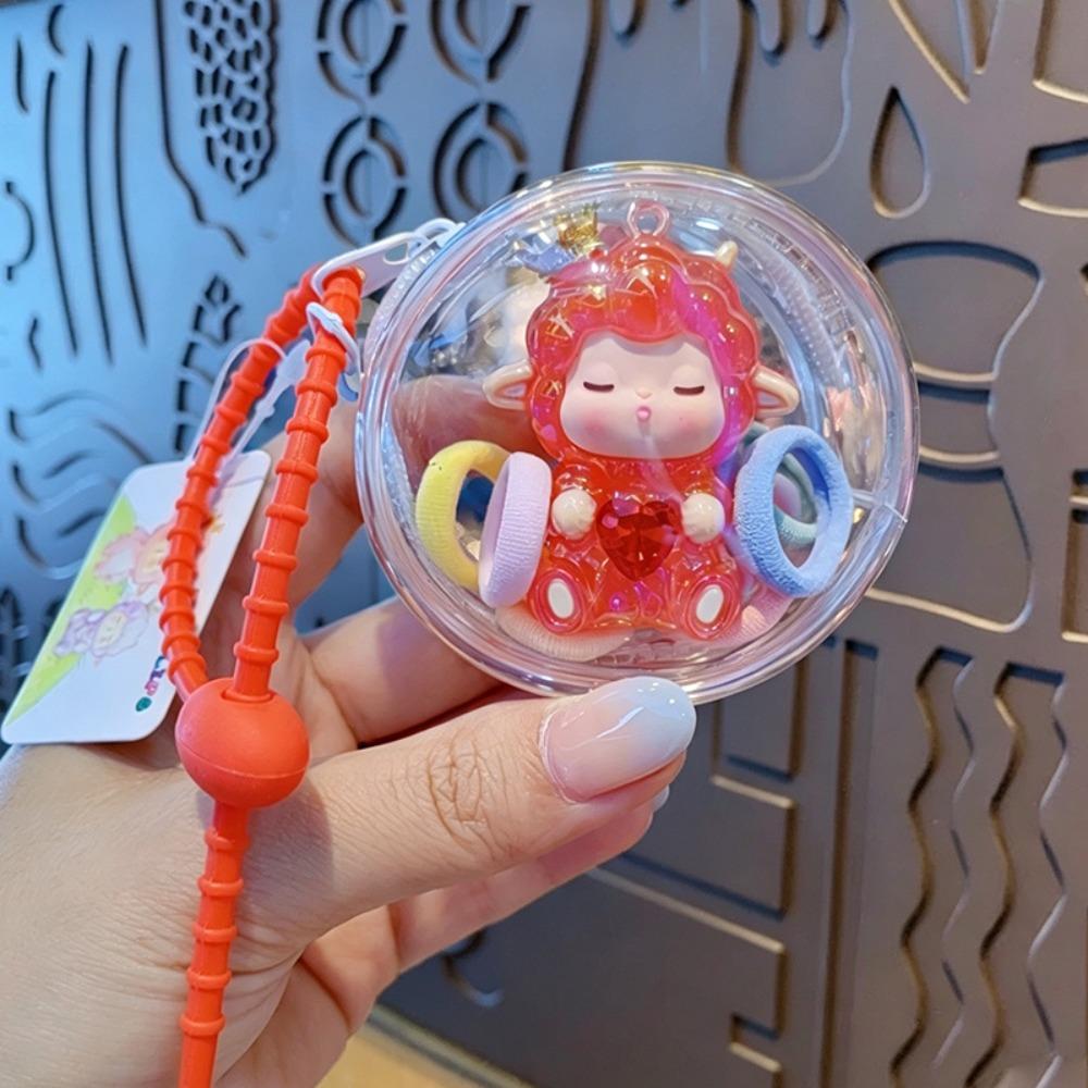 Smooth Burr-Free Surface Mini Lamb Figurine Stable Color Animal Key Ring Car Keys