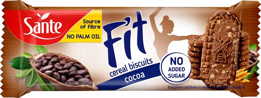 Sante Fit Sugar-Free Cereal Cocoa Cookies, 50g