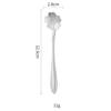 2-Piece Set Mixing Spoon 12.5cm Stainless Steel Sakura Coffee Spoon (without FDA Certificate)