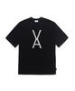 Bajal Va Silver Big Logo Short Sleeve T-Shirt Black