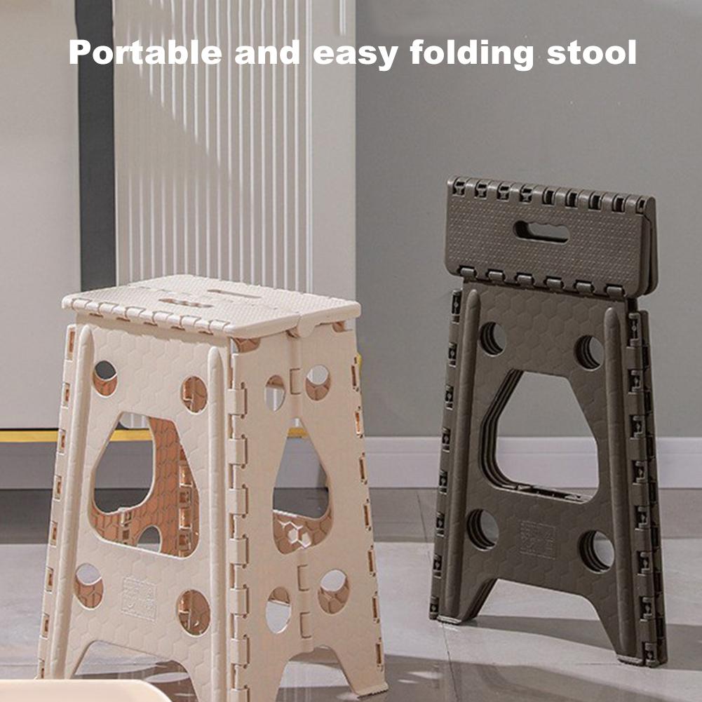 18 Inch Plastic Stools for Adults and Kids 400 LBS Capacity Collapsible Stool Heavy Duty Step Stool Collapsible Stepping Stool