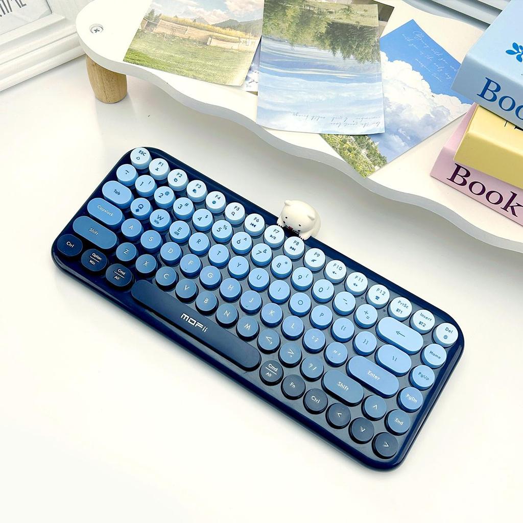 Tastiera Bluetooth Wireless a Doppia Modalità Mofi Anni: Abilitato USB, con sensazione meccanica, per telefoni cellulari,
