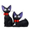 Black Cat Figurine Coin Savings Container With Cartoon Design For Gift And Collection