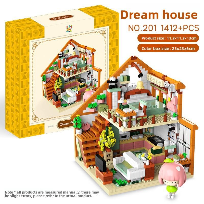 Dream House Girls Assembly Building Block Puzzle Toys For Kids Fun And Gift