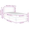 Bed Frame with Mattress Dark Green 90 X 200 Cm Velvet