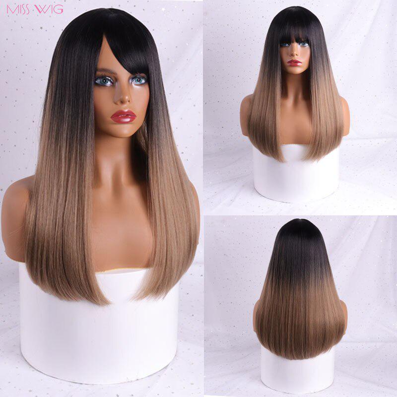 

Женский парик XINRAN из длинных синтетических волос 4