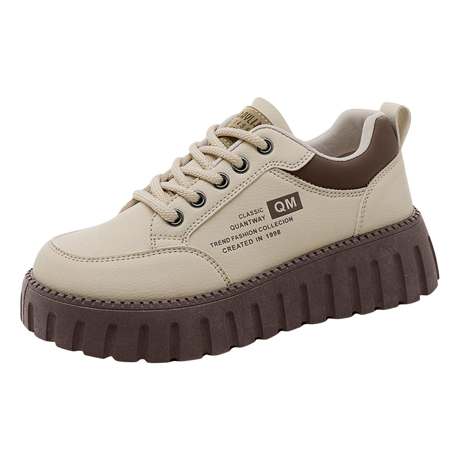 

Spring And Summer Height Increasing Board Shoes, Sponge Sole, Wear-resistant Street Photography Trend, Women s Shoes, Student Shoes 40 хакі