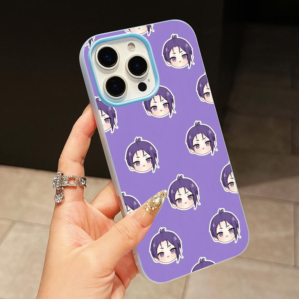 Blue Lock Reo Mikage Jelly Doppelschicht Hellblau Handyhülle für iPhone 17 16 15 14 13 12 11 Air Pro Max Plus Schutz