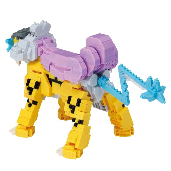 Kawada Nanoblock Raikou Deluxe Edition 7 x 28 x 21 Ages 12 and Interior Hobby Pokémon (NBPM_107) - cm, up, Design,