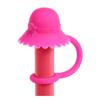 Reusable Silicone Straw Plug Hat Shaped Straw Toppers Drinking Straw Tips Lids  Cup Accessories
