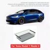 Acrylic Transparent for Tesla Model Y Model X Underseat Storage Organizer Box Rear Seater Storage Tray Bottle Holder Accessories