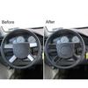 6Pcs Carbon Fiber Car Steering Wheel Panel Cover Trim Sticker For Chrysler 300 2005-2007 No Navigation Styling Accessories