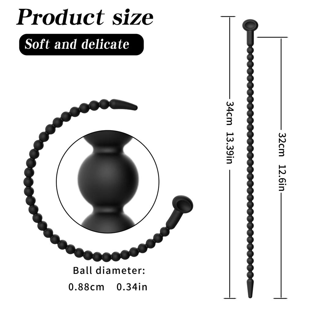 7 Größen Weicher Silikon Urethraldilatator Pferdeaugenstab Penisstab Männliche Masturbation Blockade Stimulator Katheter Sexspielzeug für Männer