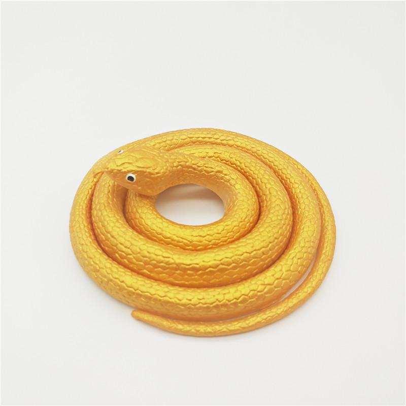 Children's Soft Rubber Toy - Large Green Fake Snake Prank Model