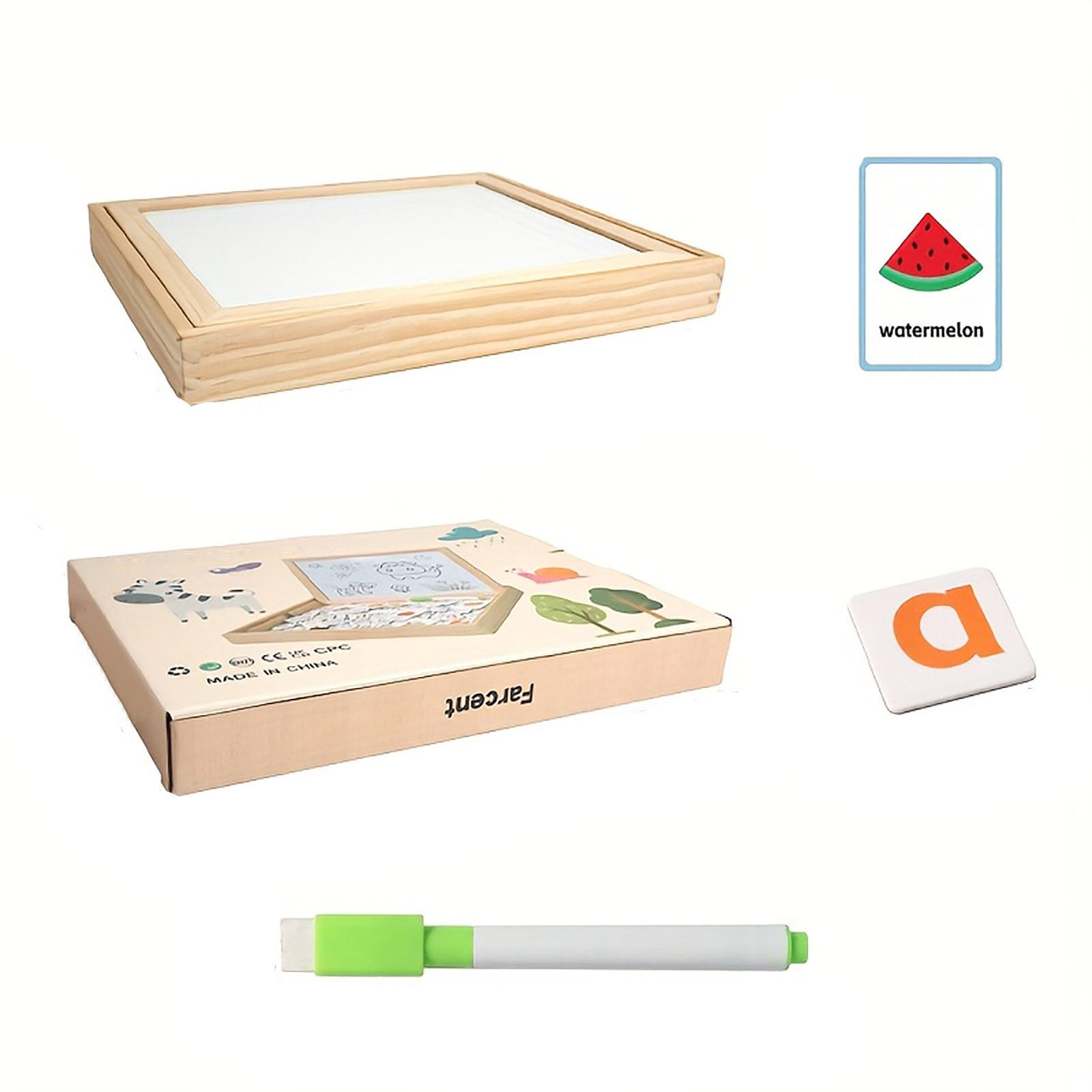 

Магнитная сенсорная обучающая игрушка - Доска для правописания и составления слов с разноцветными буквами, Веселое развивающее занятие для малышей 10мл One Size