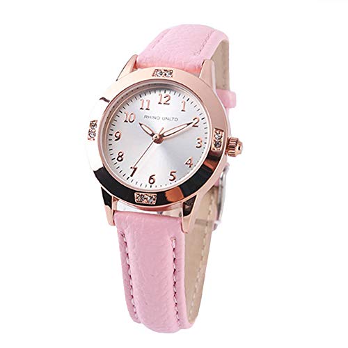 

Girls Watches Women Watches Quartz Watch Japanese Movement Luminous Hands Arabic Numerals Dial Fashion Watches Women Watches, Pink