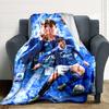 Football Player Action Blankets Flannel Printed Breathable Warm Throw Blanket for Home Office Bedspreads 0708a56