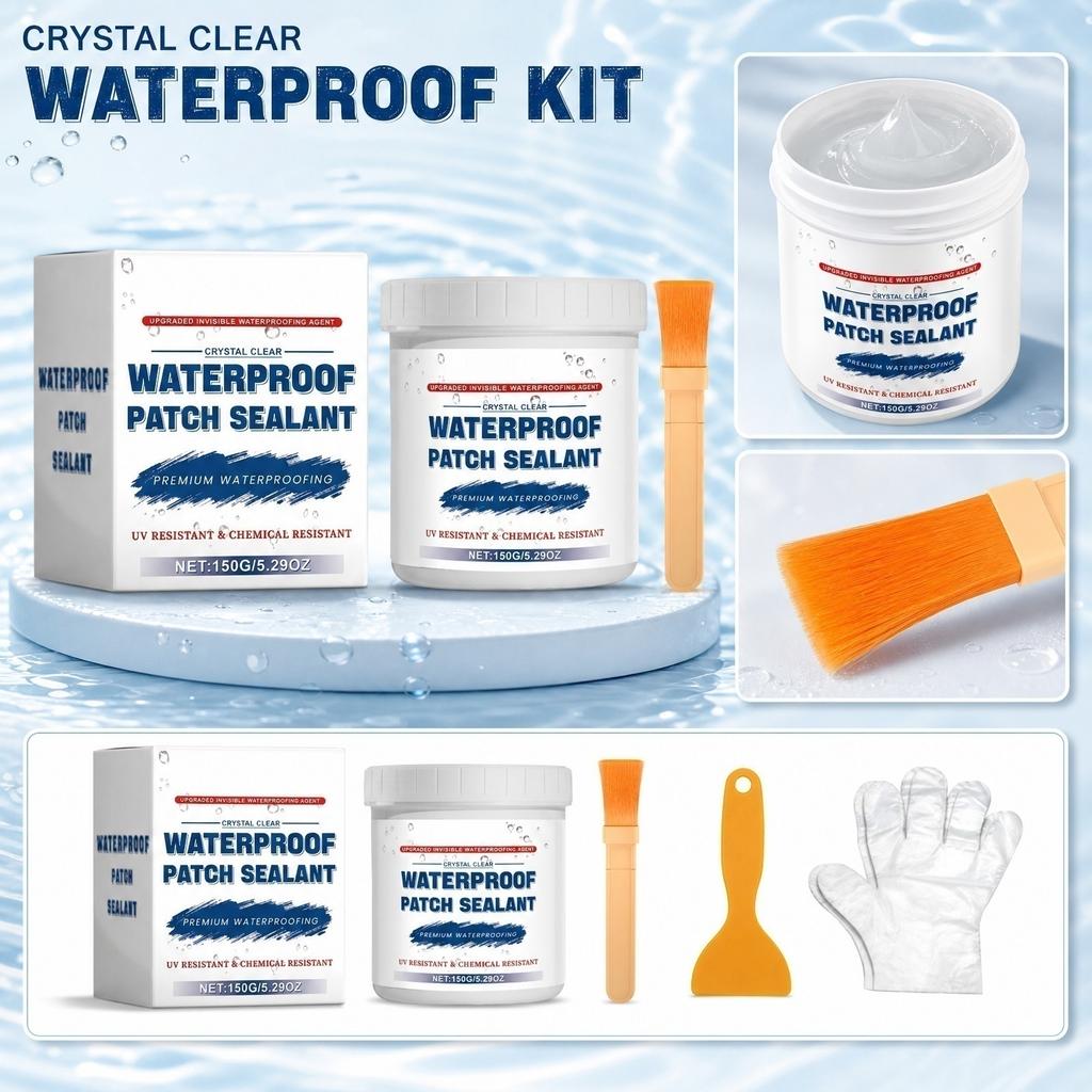 Waterproof Patch Sealant Kit for Home Use Waterproof and Wear Resistant Sealant for Bathroom Tiles Roof Gaps and Leaks 100ml