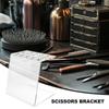 Acrylic Barber Tool Holder Acrylic Barber Tool Display Rack 15-Hole Design Scissor Barber Tool Holder For Professional