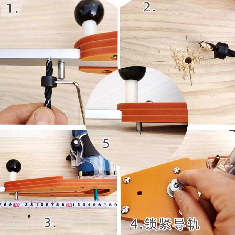 Circle Cutting Jig For Makita Electric Hand Trimmer Wood Router Milling Circle Slotting Trimming Machine Woodworking Tools