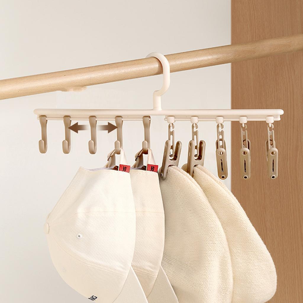Multifunctional Hat Storage Rack Removable Clothes Hanger for Wardrobe