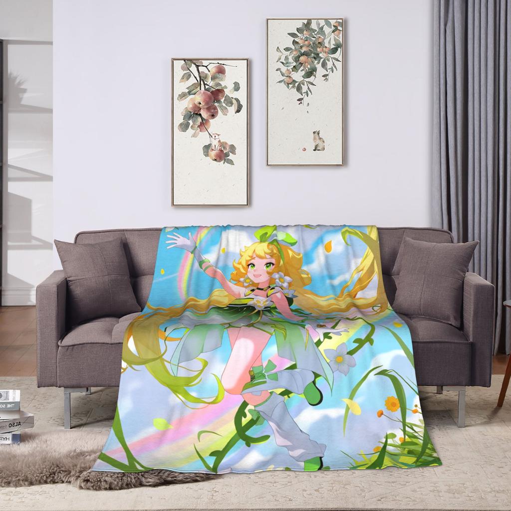 Warm Blanket Decorative Chisa Wuthering Wave Galbrena Throw Blanket  Flannel Bedspread For Couch Bed Graphic Sofa Bed Cover