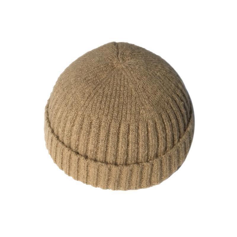 Unisex Strickmütze Vintage Hip Hop Einfarbig Gestrickte Mütze