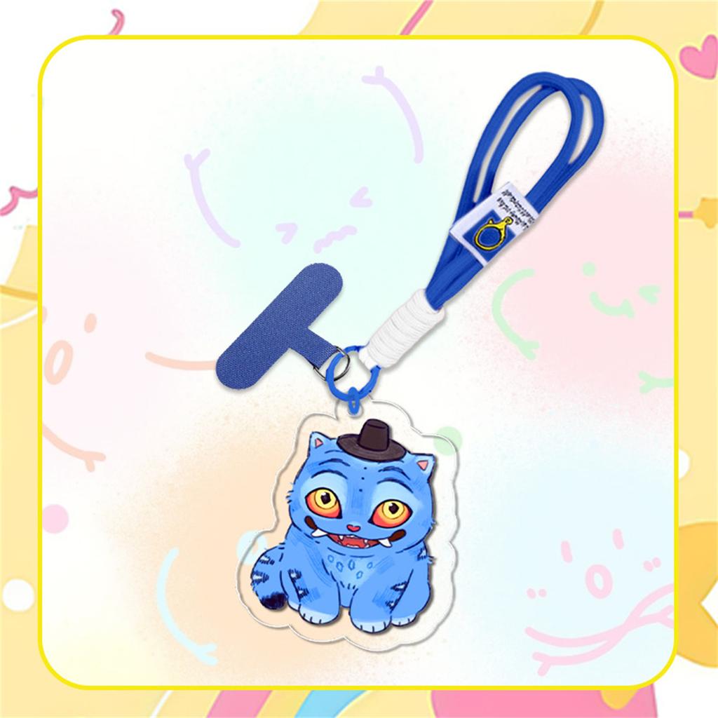 Peripheral Acrylic Pendant Mobile Phone Clip Wrist Strap DIY Gift