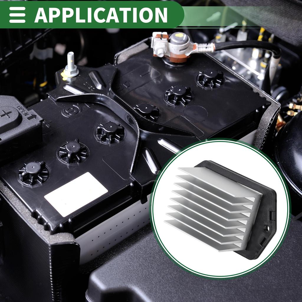 Motoforti HVAC Blower Motor Resistor Heater Blower Resistor for Honda CR-V 2006-2002 and Honda Civic 2005-2001, Part Number 79330S5A942, Silver Tone