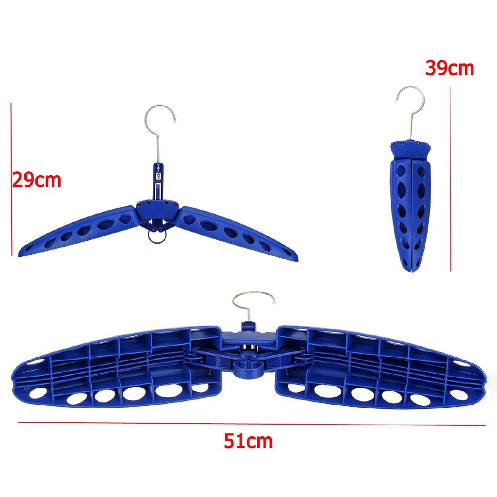 B62215 Diving Folding Suit Hanger Holding BCD Multi-Purpose Snorkeling Wetsuit & Drysuit Outdoor Travel Swimming Coat Hook  black / blue
