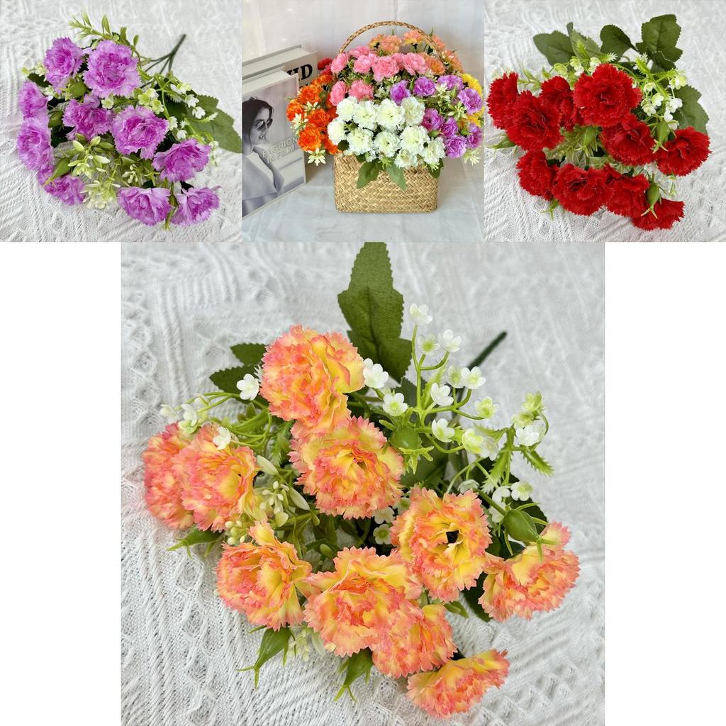 No Ip Faux Carnation Bloom Wedding Party Backdrop Decoration For Photography