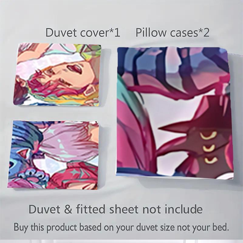 3Pcs Fantasy Friends Collage Bedding Sets For All Sizes New 3D Printed Bed Cover Comforter Duvet Cover Pillowcase Bedroom Decoration