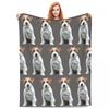 Jack Russell Terrier Dog Blankets Soft Warm Flannel Throw Blanket Cover for Bed Living room Picnic Travel Home Couch