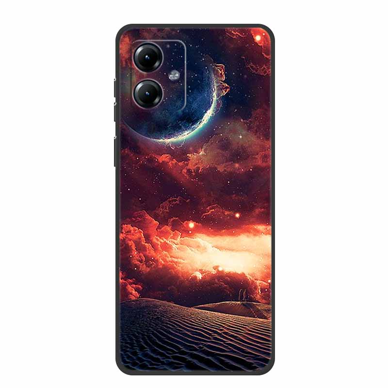 For Motorola Moto G84 5G Case Silicone Soft Wolf Lions Cat Black Bumper Funda Coque for Motorola Moto G54 5G TPU Protective Bag