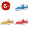 Fashion Men's Suede Leather Flat/6cm Invisible Insole Height Increase Casual Sports Shoes Big Size 37-46 Red Yellow Blue Elevator Shoes