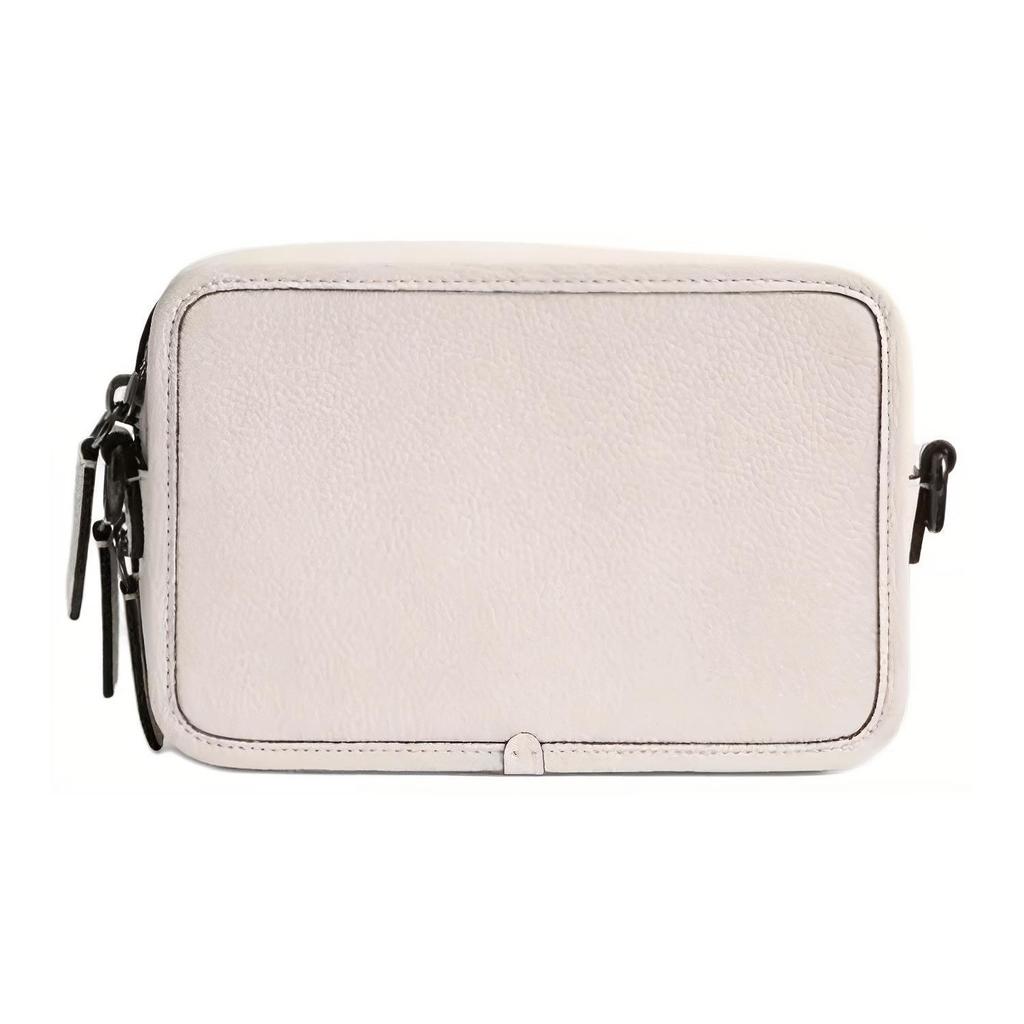Coach Charter 19 Double Zipper Detachable Shoulder Strap Soft Polished Pebble Leather Shoulder Crossbody Bag Small Men bags Chalk-White CP270-CAH