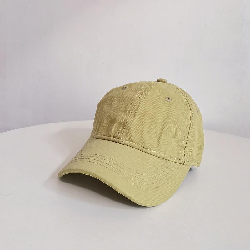 Dopamine solid color versatile baseball hat, unisex all-season commuting candy color sunshade hat with big head coverage