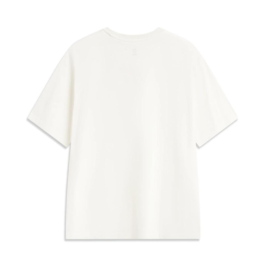 Li Ning Basketball Series Bad Five Letter Round Neck Versatile Breathable Casual Loose Short Sleeve T-Shirt Men Tops AHSV653-1