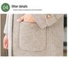 Mother's High-End Wool Coat for Middle-Aged & Elderly Women - Double-Sided, Mid-Length, Autumn/Winter Lapel Jacket