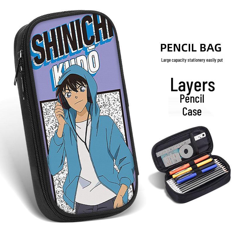 Detektiv Conan Kaito Kid Federmäppchen, Schulbedarf für Kinder, Jungen & Mädchen