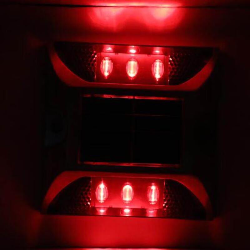 Solar Powered Cast Aluminum LED Road Stud Warning Light