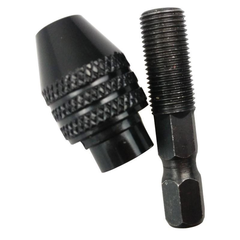 Mini Electric Grinder Three-Jaw Drill Chuck Set, 8x0.75mm Adjustable Connecting Rod
