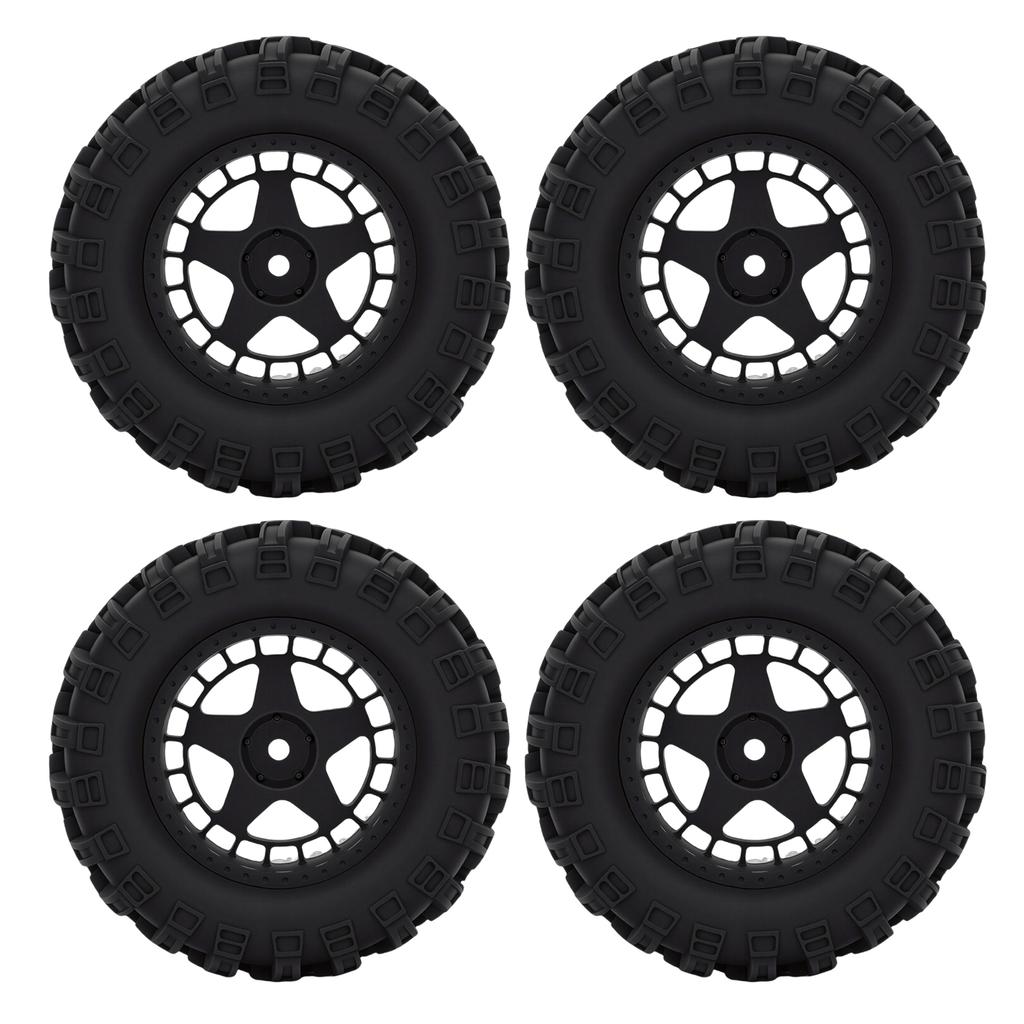 4 Pcs RC Car Tire Fit for HSP 94186 16208 16209 16210 1 14 1 16 Trucks 80mm Rubber Plastic RC Crawler Wheel