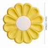 1PC Daisy Coaster Silicone Material Cute Flower Shaped Heat-resistant Dual Color Coffee Coaster,suitable for Holiday Gifts